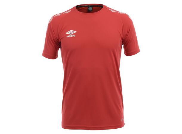 UMBRO UX-1 Trn Tee Jr Röd/Vit 116 Tränings t-shirt 